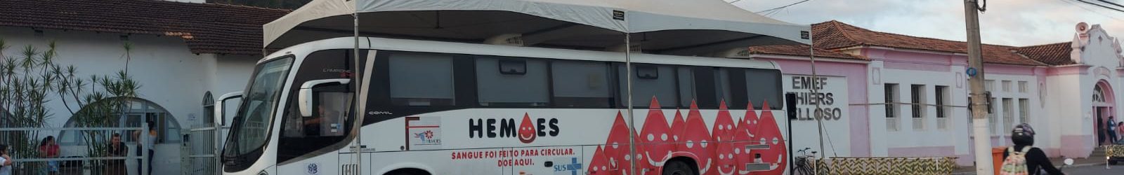 Ônibus do Hemoes fará coleta de sangue em Afonso Cláudio no dia 30 de agosto