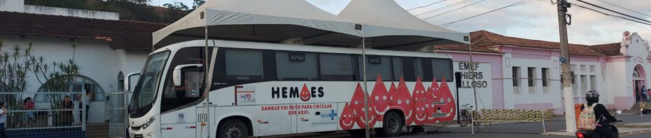 Ônibus do Hemoes fará coleta de sangue em Afonso Cláudio no dia 30 de agosto