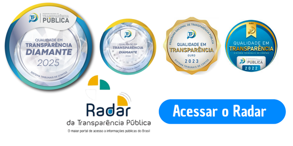 Selos de transparência pública de 2022 a 2025 e acesso ao Radar da Transparência Pública
